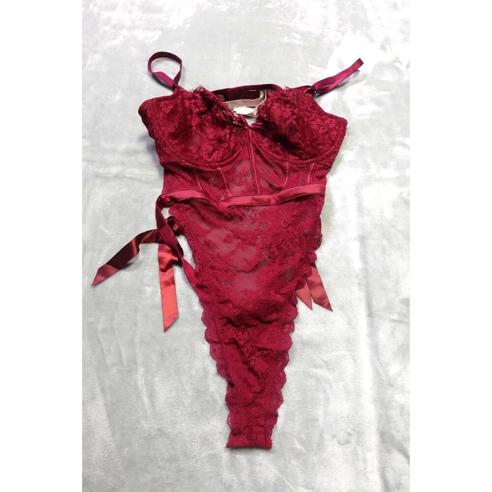 Victoria's Secret XXL Red Teddy‎ Bodysuit NWT